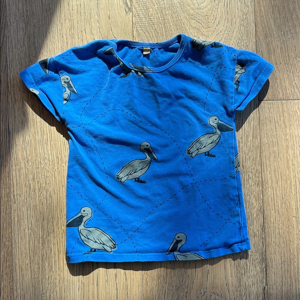 Blue Pelican Print Kids T-Shirt